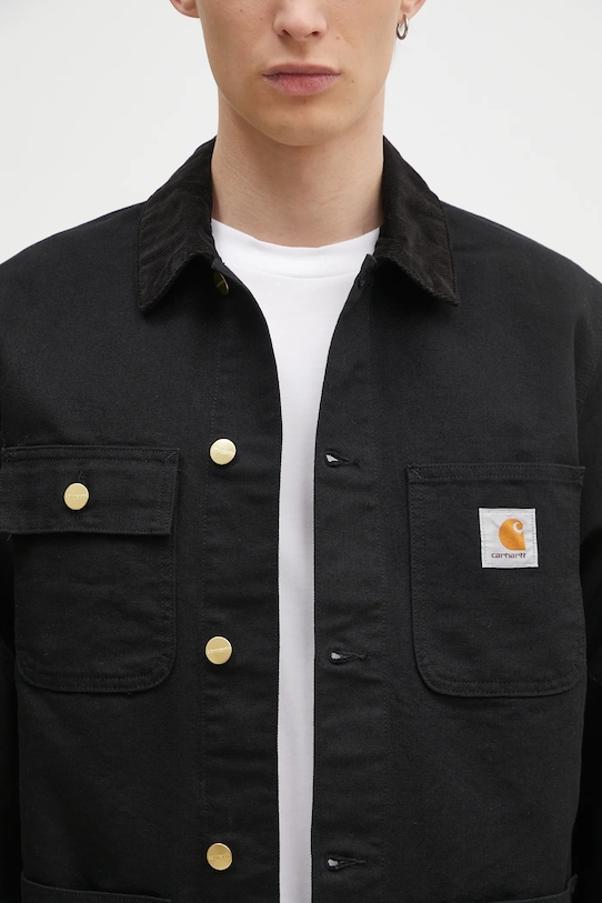 Bavlněná bunda Carhartt WIP Michigan Coat černá I031519