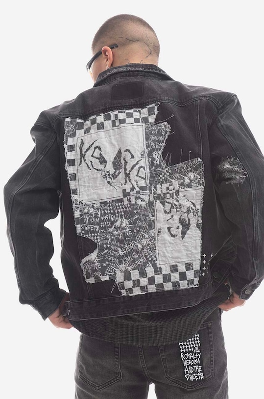 KSUBI kurtka jeansowa Cropped MPS23JK002 czarny