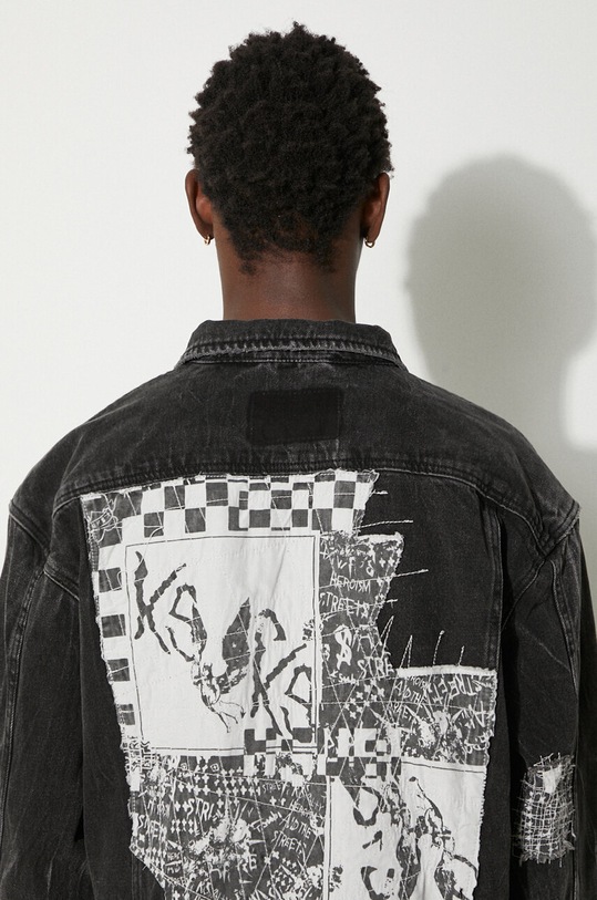 KSUBI denim jacket Cropped MPS23JK002 black