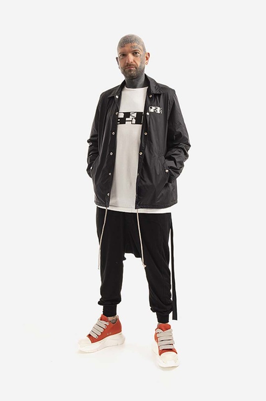 Rick Owens geacă Snapfront DU01B7782.NDEP3 negru SS23