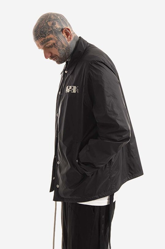 Bunda Rick Owens Snapfront DU01B7782.NDEP3 černá