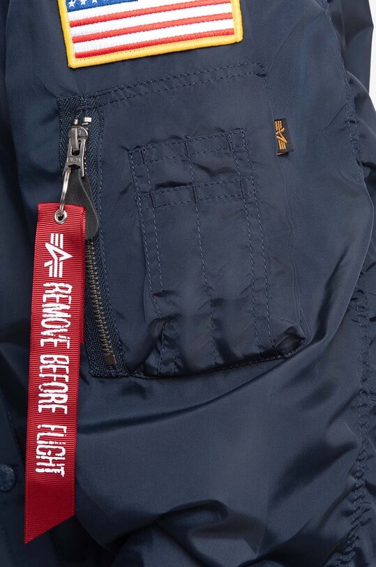 Oblečenie Bunda Alpha Industries MA-1 Zip Hood Apollo 136106 07 136106.07 tmavomodrá