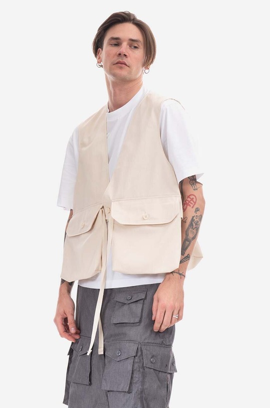 Engineered Garments vest 23S1C002.CT203 beige