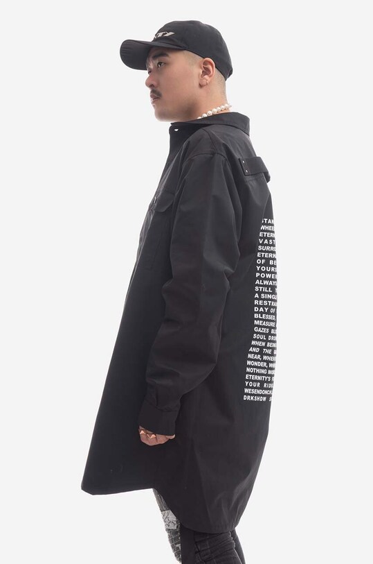 Odzież Rick Owens kurtka Woven Jumbo DU01C6753.MUEP3.BLACK czarny
