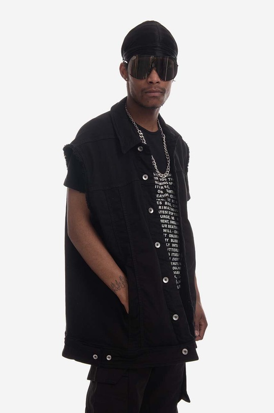 Clothing Rick Owens DRKSHDW vest DU01C6762.SDO.BLACK black