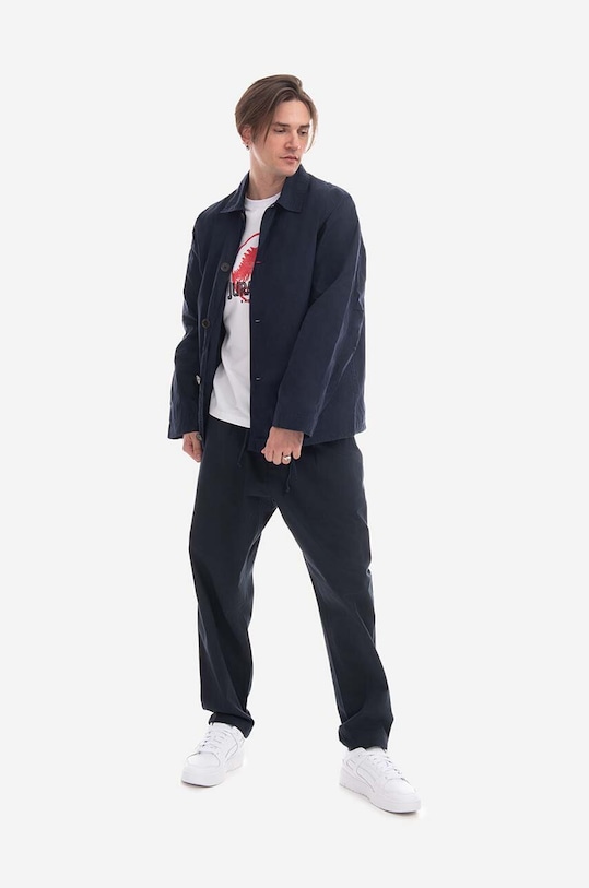 Bombažna jakna Universal Works 28124.NAVY