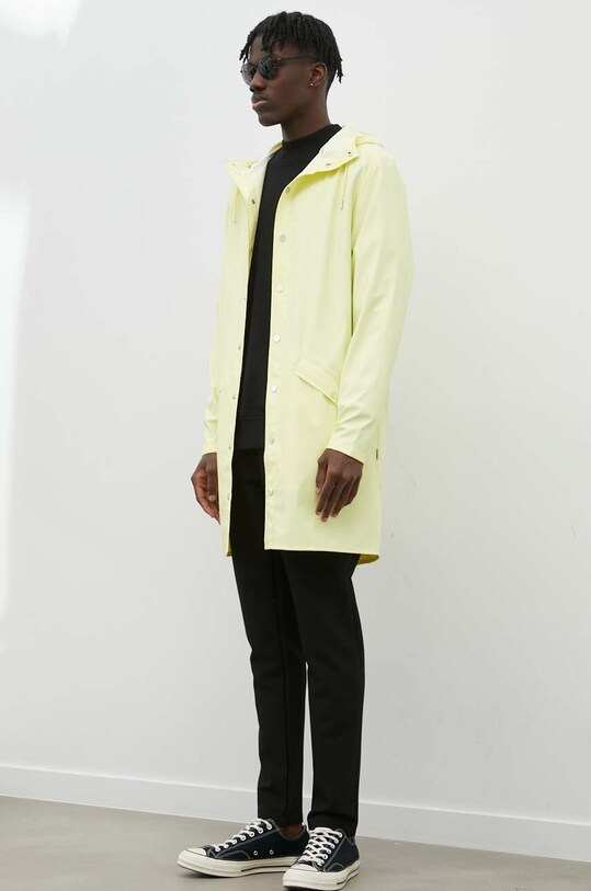 Vodoodporna jakna Rains 12020 Long Jacket 12020.39 rumena SS23