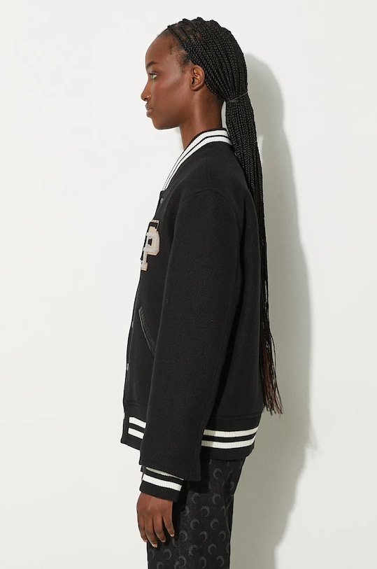 Filling Pieces kurtka bomber wełniana Varsity Jacket czarny 81422201863