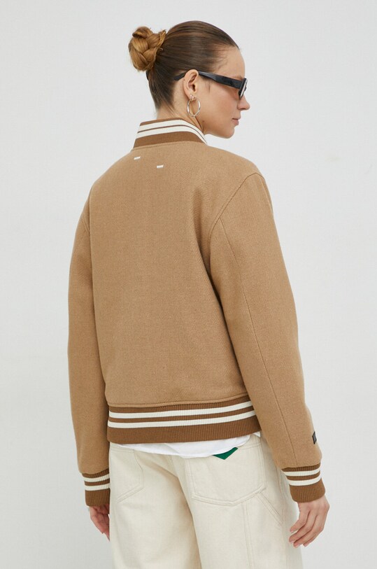 Одяг Вовняна куртка-бомбер Filling Pieces 81422209985 коричневий