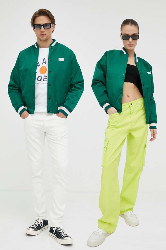 The Mercer Brand geaca bomber cu captuseala verde MEAP231010