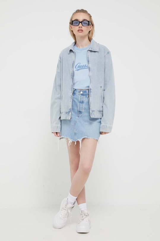 Одяг Джинсова куртка Guess Originals M3GG75D4ZW0 блакитний
