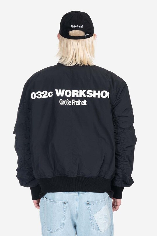 032C kurtka bomber The Grosse Freiheit czarny SS23.W.4010