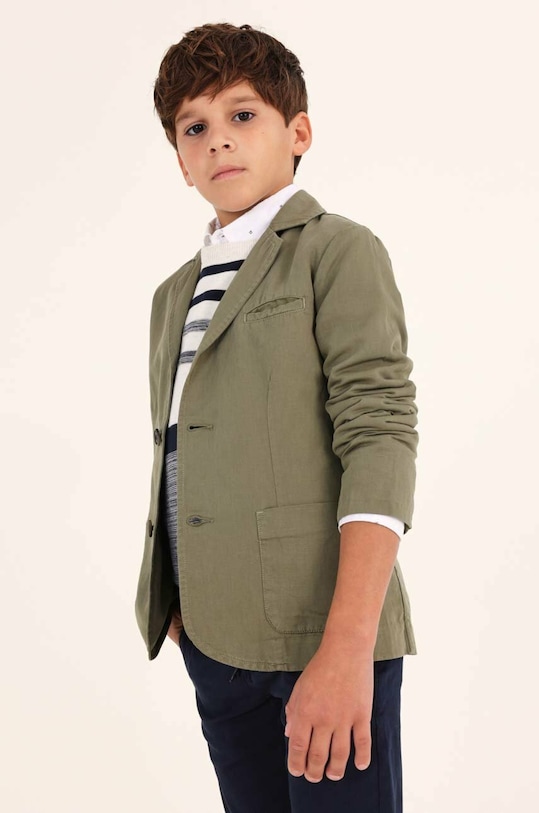 Mayoral marynarka dziecięca tkanina zielony 6445.7A.JUNIOR