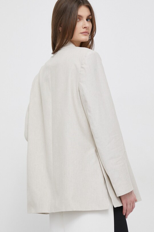 Одяг Льняний жакет Calvin Klein K20K205225.PPYX бежевий