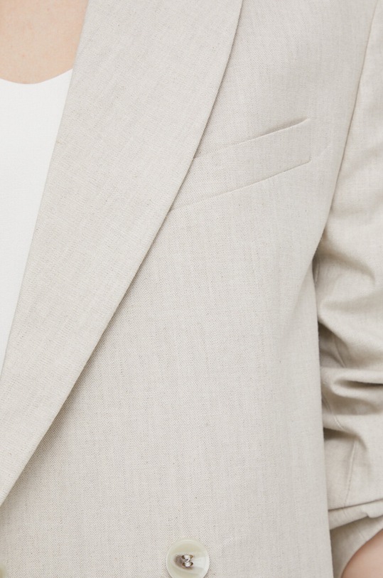 Льняний жакет Calvin Klein K20K205225.PPYX бежевий