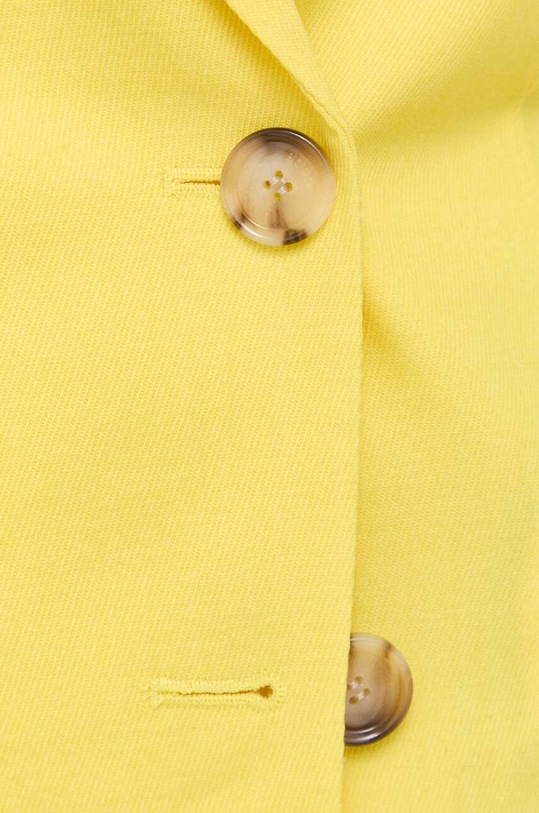 Μάλλινο μπουφάν BOSS 50483335 κίτρινο