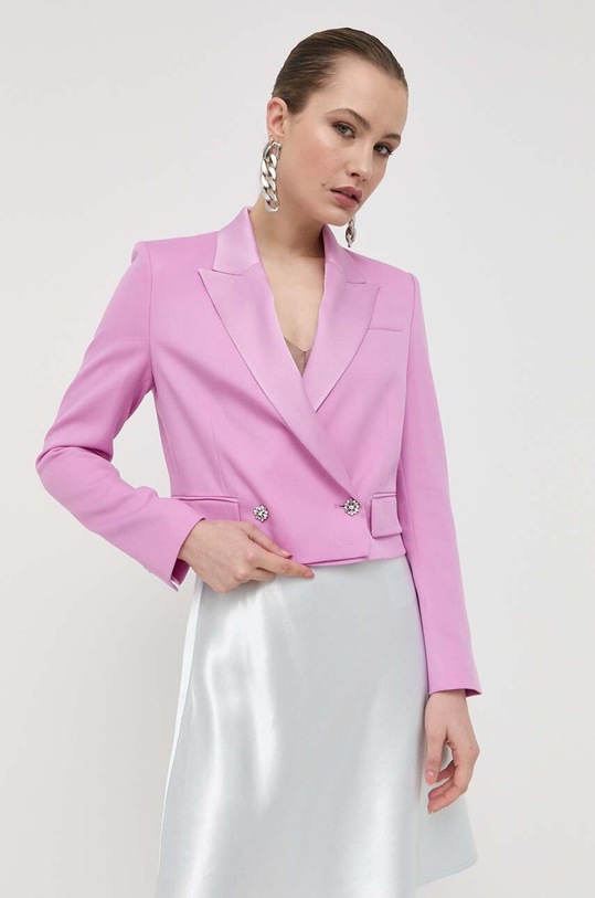 BOSS marynarka wełniana 50483892 różowy