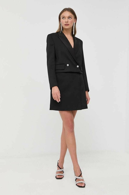 BOSS marynarka wełniana 50483892 czarny SS23