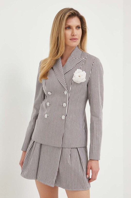 Custommade marynarka Finja tkanina brązowy 999474832