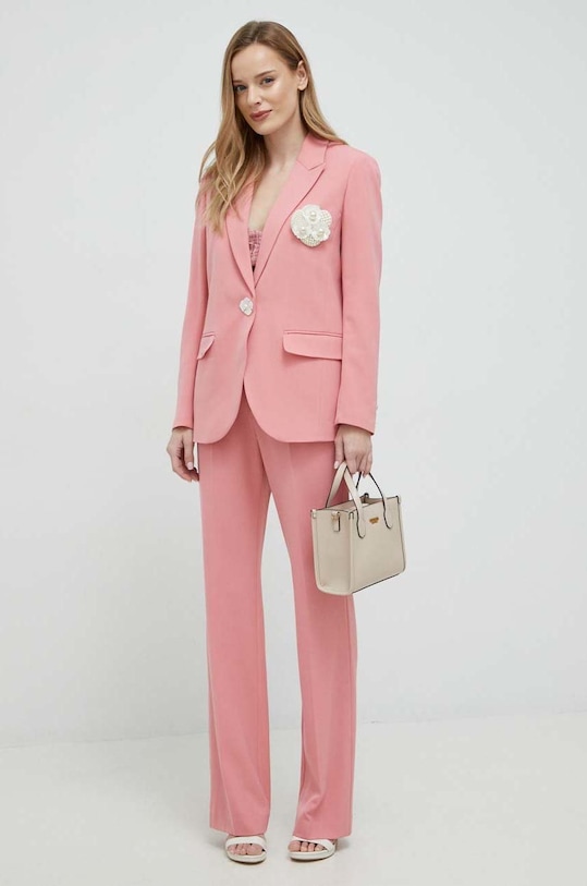 Custommade marynarka z domieszką wełny Fabiana 999482805 różowy SS23