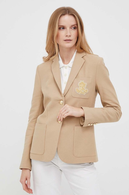 Lauren Ralph Lauren marynarka beżowy 200797305