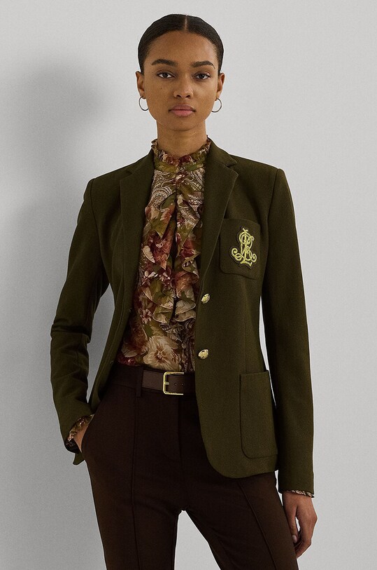 Lauren Ralph Lauren marynarka tkanina zielony 200797305