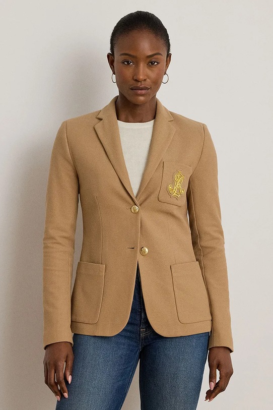 Lauren Ralph Lauren marynarka tkanina brązowy 200797305