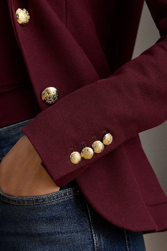 Lauren Ralph Lauren marynarka 200797305 bordowy