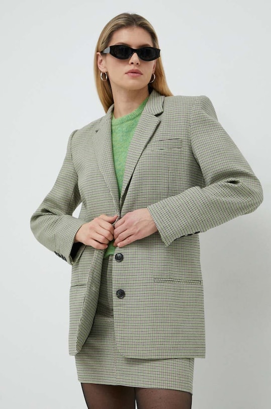 Gestuz sacou cu captuseala verde 10906774