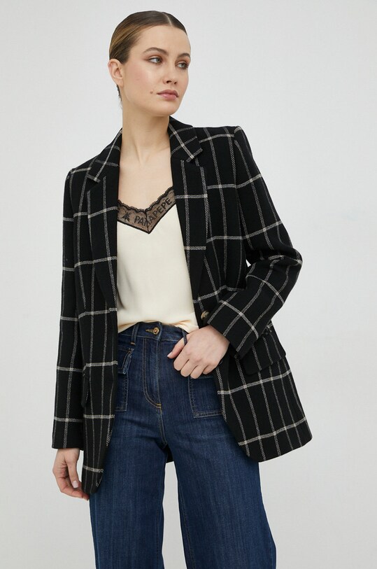 Ivy Oak geaca de lana IO1123S95001 negru