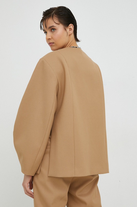 Odzież By Malene Birger marynarka Q71447004 beżowy