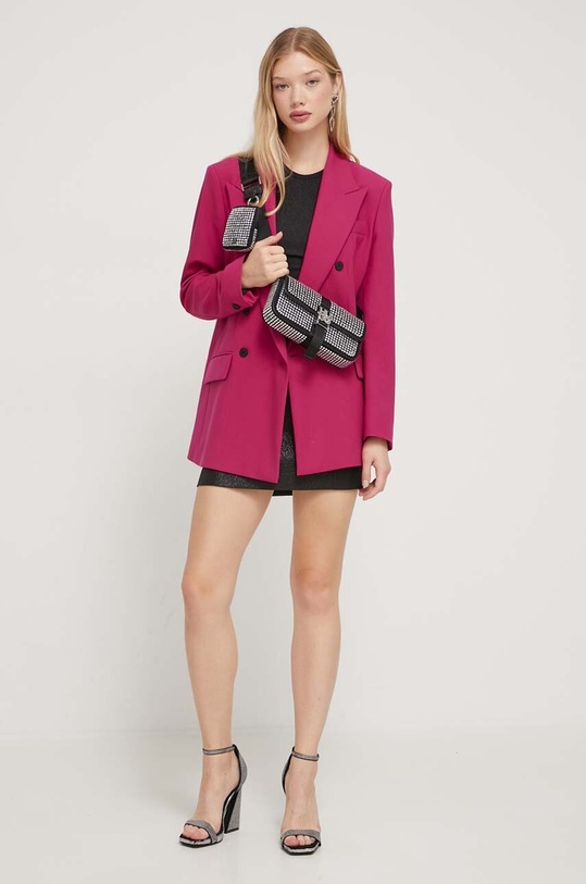 Σακάκι HUGO ύφασμα ροζ 50489236