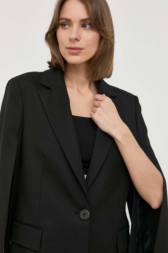 BOSS marynarka wełniana czarny 50489915