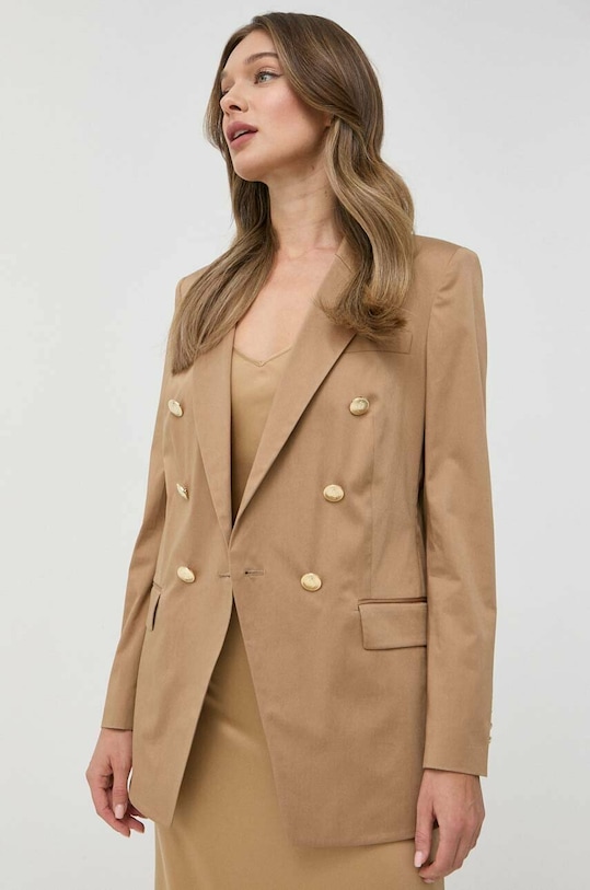 BOSS marynarka tkanina beżowy 50491291