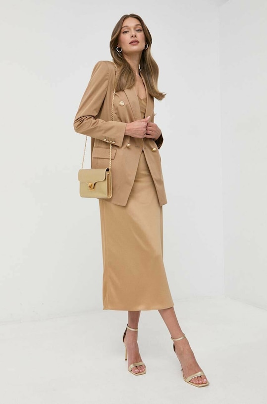 BOSS marynarka 50491291 beżowy SS23