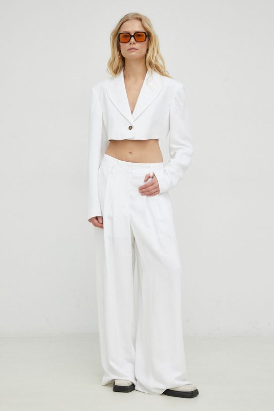 Пиджак с примесью льна Herskind Loreen 4757840 белый SS23