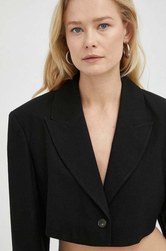 Sako s dodatkom lana Herskind Loreen crna 4757840