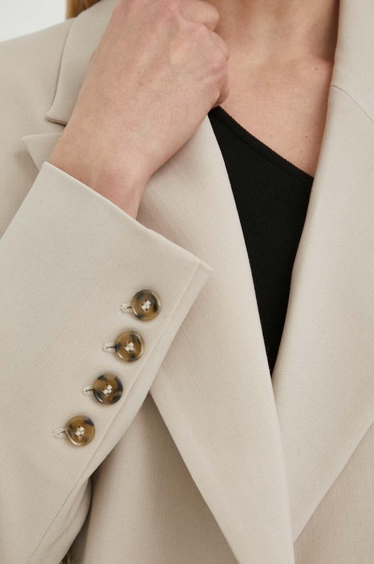 Μπλέιζερ με μίγμα μαλλιού Herskind Lilith Blazer 4755878 μπεζ