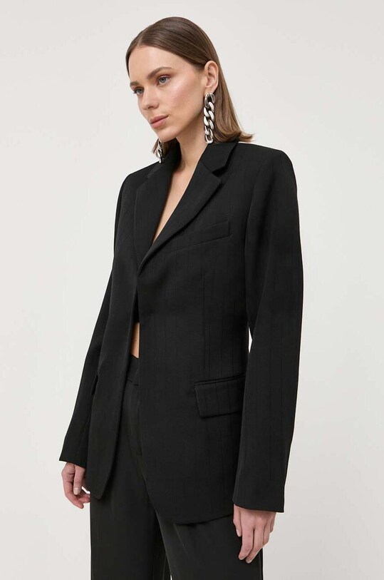 Одежда Шерстяной пиджак Victoria Beckham 1223WJK004765A чёрный
