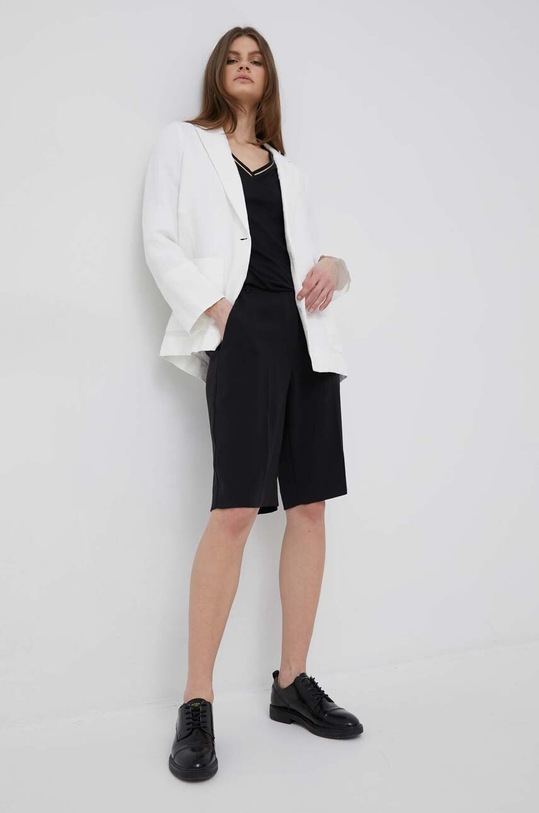 Tommy Hilfiger marynarka lniana WW0WW37774.PPYX biały SS23