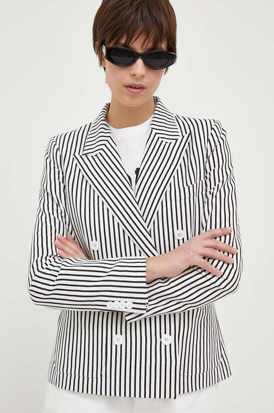 Polo Ralph Lauren marynarka bawełniana tkanina biały 211905682