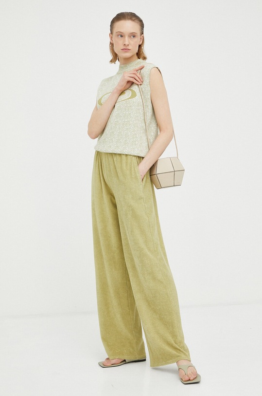 Πουλόβερ με μείγμα κασμίρ Résumé 16990941 πράσινο SS23