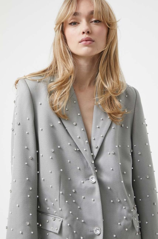 Stine Goya marynarka z domieszką wełny szary SG4753