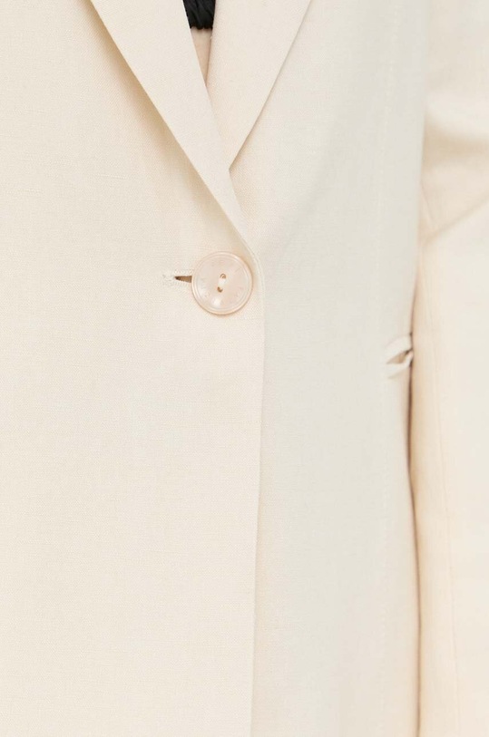 Patrizia Pepe marynarka z domieszką lnu 2S1453.A052 beżowy