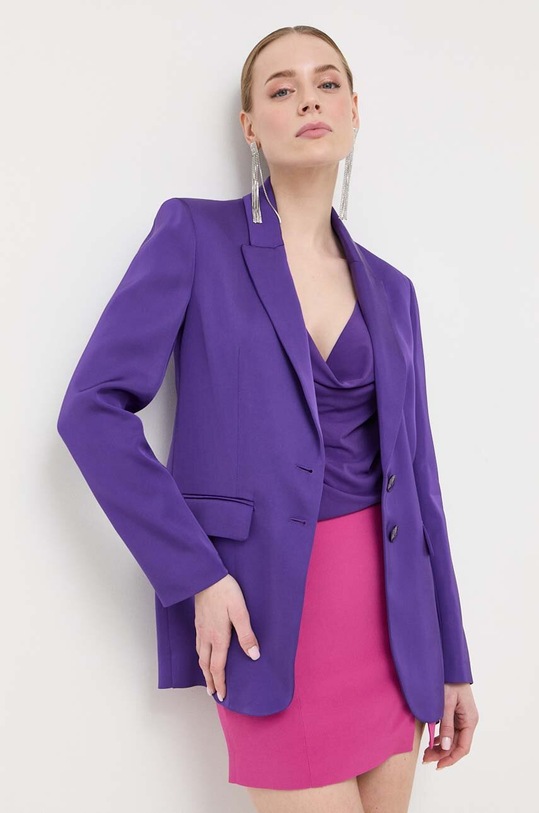 Patrizia Pepe marynarka tkanina fioletowy 2S1456.A262