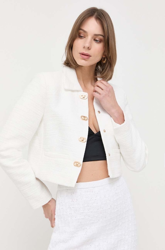 Morgan sacou cu captuseala alb VLIVA.OFF.WHITE