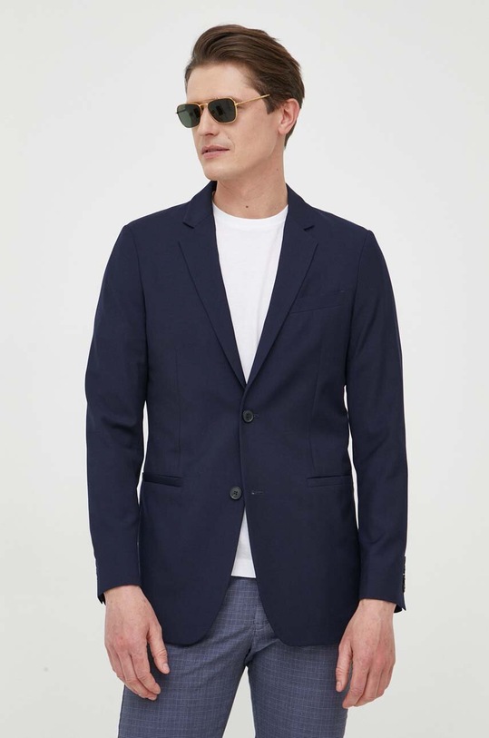 United Colors of Benetton sacou cu captuseala bleumarin 2KI3UW00H.016