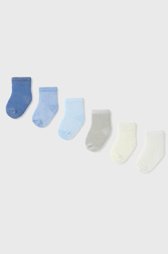 Kojenecké ponožky Mayoral Newborn 6-pack dlouhé ponožky modrá 9587.1C.NEWBORN