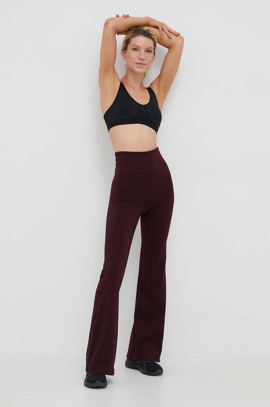 Dkny spodnie DP2P3197 bordowy AW23