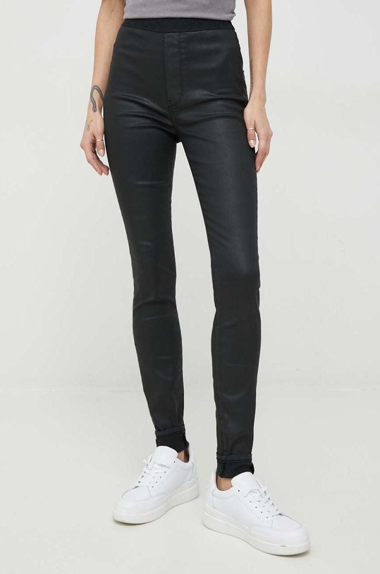 Legíny Tommy Hilfiger látka černá WW0WW37258.PPYX